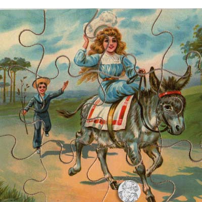 Goldene Kinderzeit - ein Legespiel von 1900