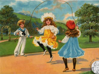 Goldene Kinderzeit - ein Legespiel von 1900