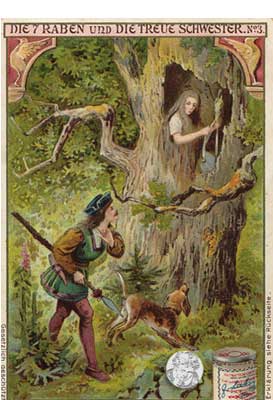 Liebig- Serie Nr. 574 Die sieben Raben und die treue Schwester von 1903