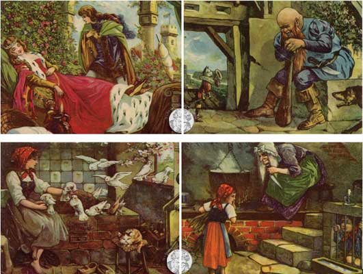 antikes Märchen-Würfelpuzzle