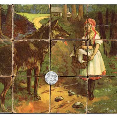 antikes Märchen-Würfelpuzzle