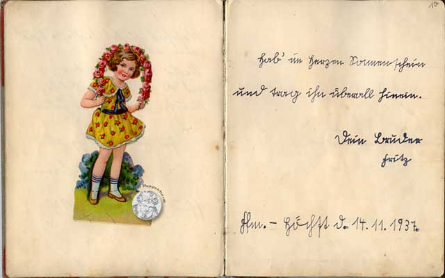 antikes Poesielalbum von 1936 - 1942