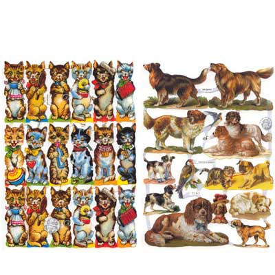 li. Bogen 7138 mit Glitzer, re. 7163, Genehmigung liegt vor