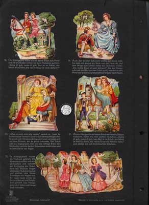 WS-Oblaten Aschenputtel, Album Seite 4, 50er Jahre