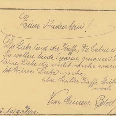 antikes Poesielalbum von 1907 - 1920