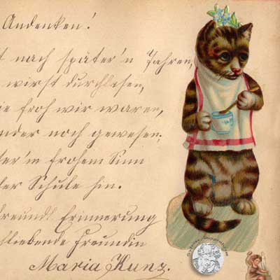 antikes Poesielalbum von 1909 - 1915