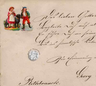 antikes Poesielalbum von 1879 - 1889