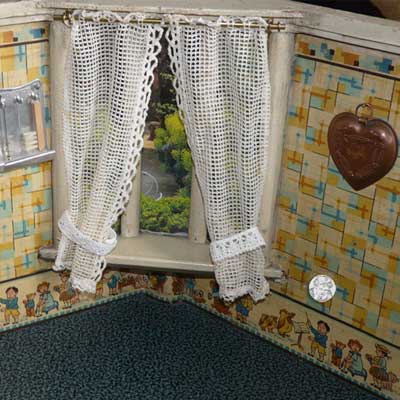 antike Puppenküche 20er Jahre