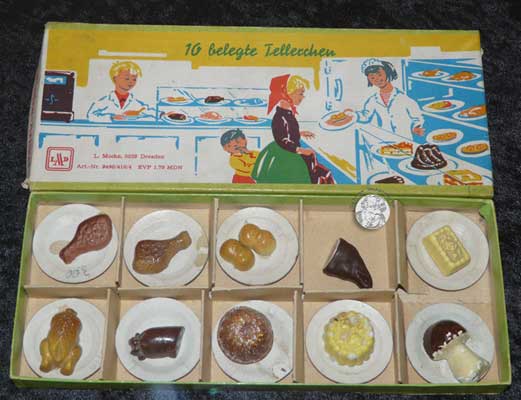 10 belegte Tellerchen, L. Mocke, Dresden, um 1965