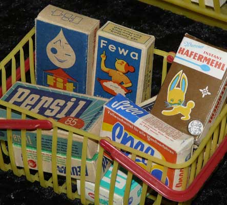 Zubehör für den Kaufmannsladen, DDR