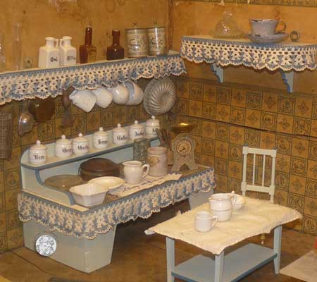 Küche 2. Hälfte 19. Jh. - Ausstattung im Stile einer Gutshofküche