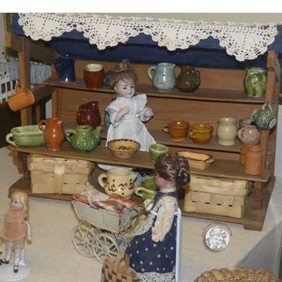 Töpferstand um 1910, Topfwaren von 1900 bis 1940