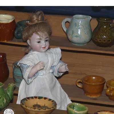 Töpferstand um 1910, Topfwaren von 1900 bis 1940