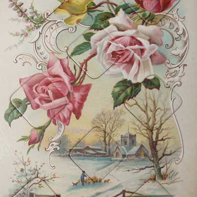 Antikes Lottospiel von um 1900