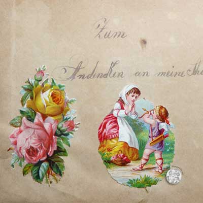 antikes Poesielalbum ab 1878 - Bild 1