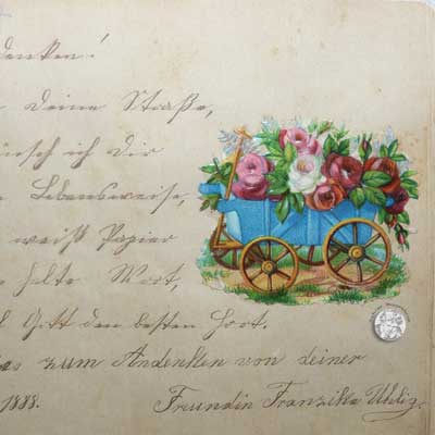 antikes Poesielalbum ab 1878