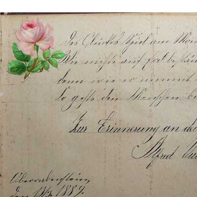 antikes Poesielalbum ab 1878