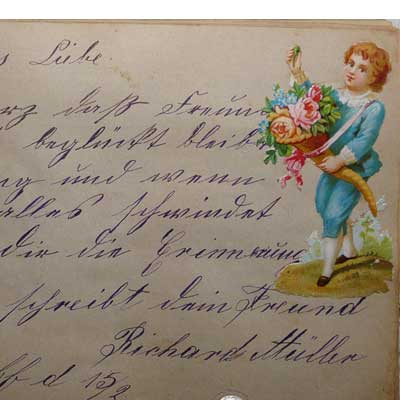 antikes Poesielalbum ab 1878