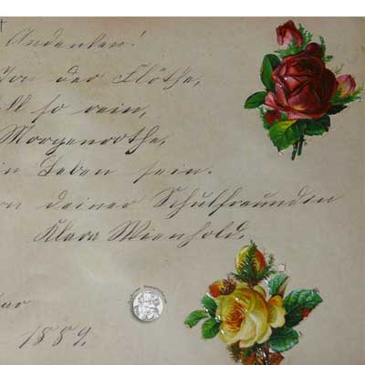 antikes Poesielalbum ab 1878