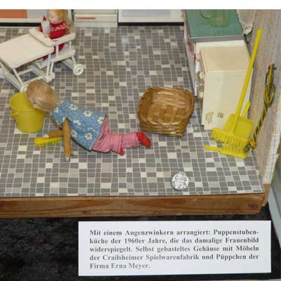 Gehäuse selbst gebastelt, 60er Jahre, Küche Crailsheimer Spielwarenfabrik