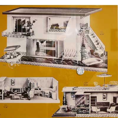 Puppenhäuser DDR, Möbel BRD, Häuser in die BRD exportiert