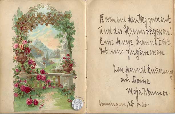 antikes Poesielalbum 20er bis 40er Jahre