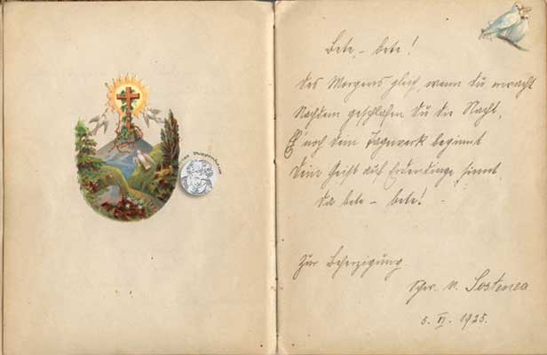 antikes Poesielalbum 20er bis 40er Jahre