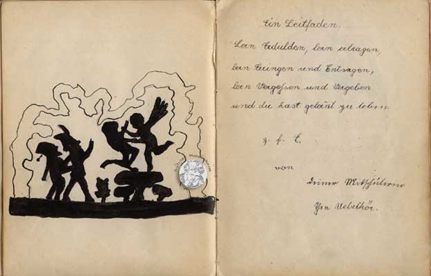 antikes Poesielalbum 20er bis 40er Jahre