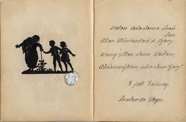 antikes Poesielalbum 20er bis 40er Jahre