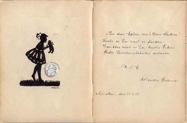 antikes Poesielalbum 20er bis 40er Jahre