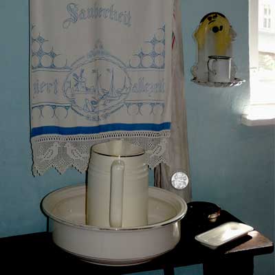 Lehrerwohnung um 1900, Küche, Dorfschule Schloss Blankenhain