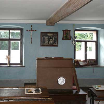 Schulstube von um 1920, Dorfschule Schloss Blankenhain