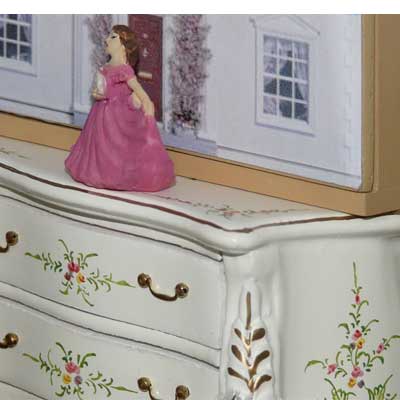 Schlafzimmer mit Kamin