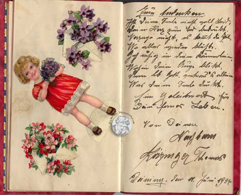 antikes Poesielalbum 30er Jahre