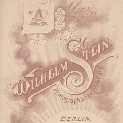 Rückseite Kabinettfoto von um 1900