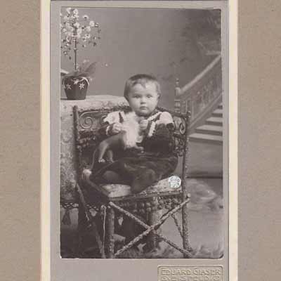 Carte de Visite von um 1900, Fotograf Eduard Glaser