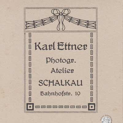 Carte de Visite, um 1900, Fotograf Karl Ettner