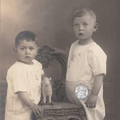 Foto AK Kinder mit Spielzeug, vor 1900
