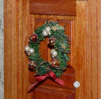 Große 1:12 Puppenstube, der Salon links