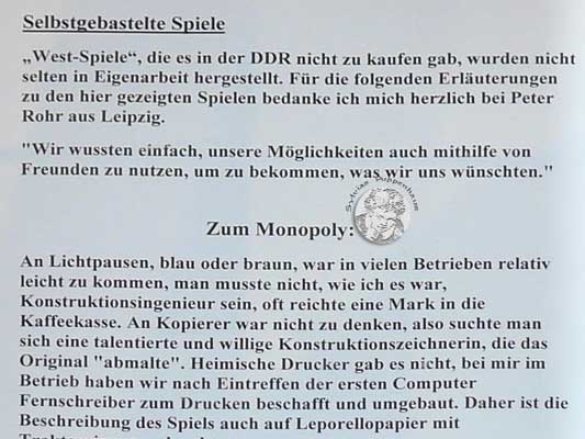 DDR - selbstgebastelte Spiele, Monopoly