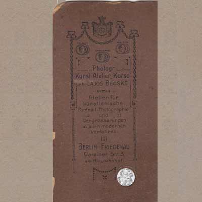 Carte de Visite von vor 1900