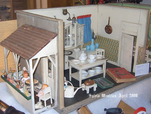 Küche von um 1910 mit Veranda
