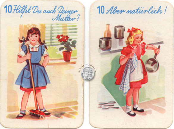 Frag- und Antwort-Spiel 50er Jahre