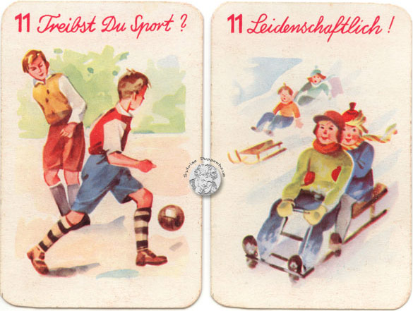 Frag- und Antwort-Spiel 50er Jahre