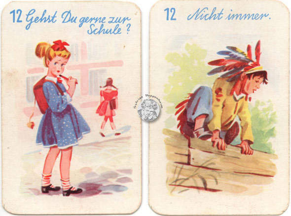 Frag- und Antwort-Spiel 50er Jahre