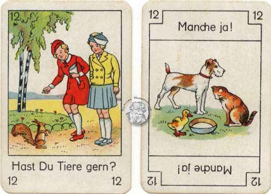 Frag- und Antwort-Spiel 30er Jahre