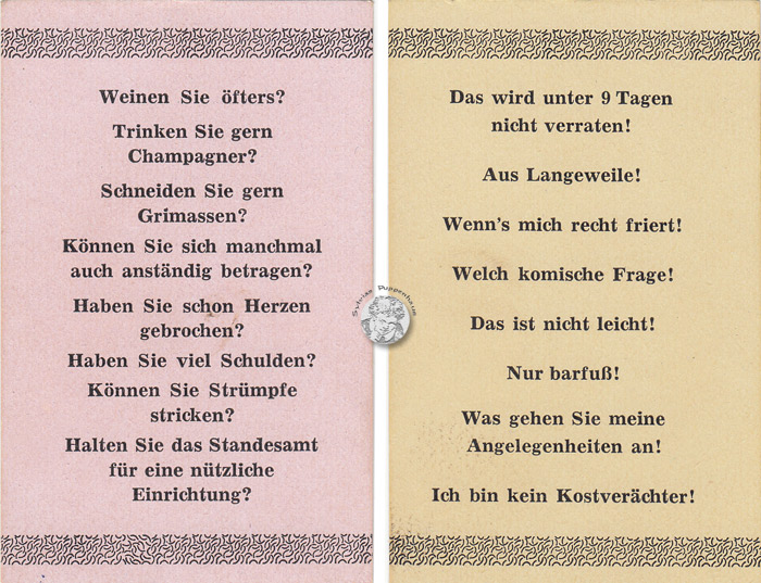 Lustiges Frage- und Antwort-Spiel