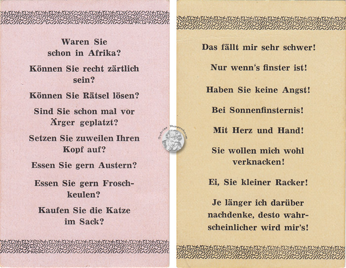 Lustiges Frage- und Antwort-Spiel