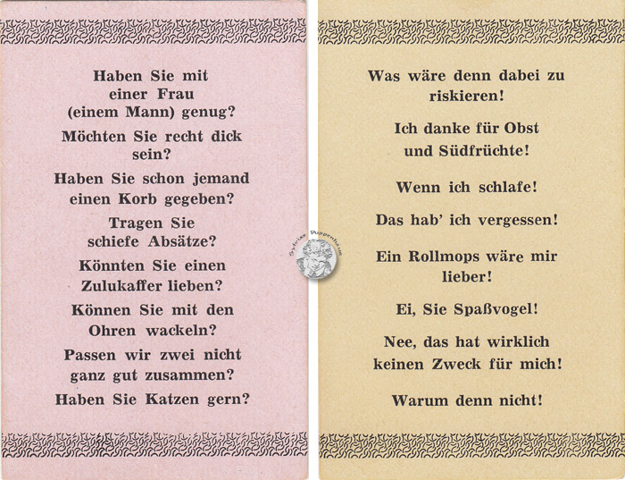 Lustiges Frage- und Antwort-Spiel