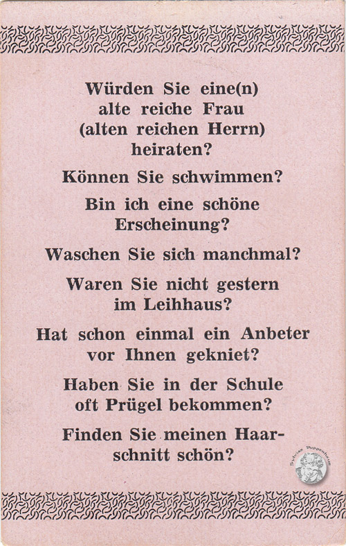 Lustiges Frage- und Antwort-Spiel